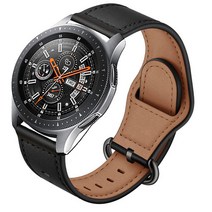 모모켓 갤럭시워치 레더스마트밴드 20mm 스트랩, 블랙