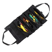 오저씨 감성 캔버스 휴대용 공구 가방 블랙, 1개