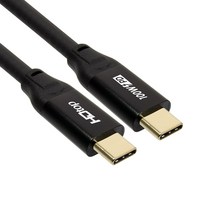 에이치디탑 USB 3.1 C타입 GEN2 썬더볼트 고속 충전 케이블 PD, 1.5m, 검은색 + 골드