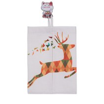 린넨 플라밍고 동물 티슈 커버 2p, ZJ1003