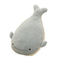 Dr리빙스토어 소프트 모찌 동물 인형 쿠션, 블루고래