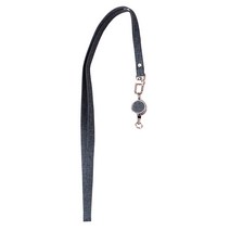 마링 고급 사원증 릴홀더 + 끈 세트, 27 그레이, 1세트