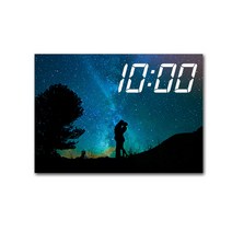 LED 시계 캔버스 프린팅 액자 시리즈 밤하늘 앤 우주 36종, 소나무  15