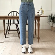 시크폭스 여성용 마운트 세미배기 데님팬츠