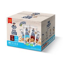 퀘이커 마시는 오트밀 오트 앤 그레인 50g x 10p + 오트 앤 우리쌀 50g x 10p 세트, 1000g, 1세트