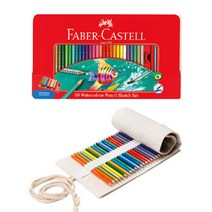파버카스텔 수채 색연필 60색   색연필 롤 파우치, 1세트