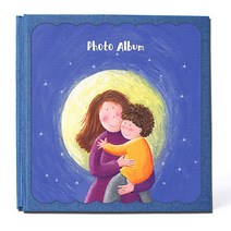 민성컴퍼니 대용량 차일드 성장앨범 280 x 270 x 30 mm, 40매, 달(앨범), 화이트카드(속지)