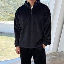 머시따 베어 기모 골지 보일러 반집업