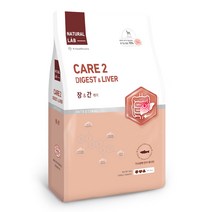 네츄럴랩 케어2 유기농 70% 강아지 기능성사료, 장&간 케어, 6kg, 1개