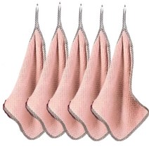 바디보 주방 고리 핸드 타올 20g, 라이트브라운, 5개