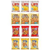 크라운 우와스낵모음 4종 x 3p 세트 672g, 1세트