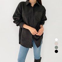 바블링브룩 여성용 피치 오버핏 셔츠 남방