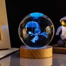 앞날창창 감성 LED 모던 수정구슬 침실 무드등 6cm, 어린왕자