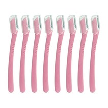 다크니스 짧은 날 눈썹 수정칼 1단, 핑크, 8개