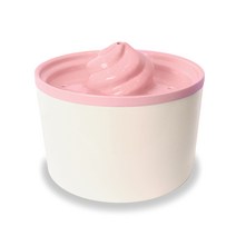 링펫 반려동물 아이스크림 도자기 정수기 1.5L, PINK