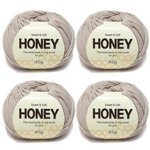 니뜨 허니 뜨개실 45g x 4p, 121 오프연베이지