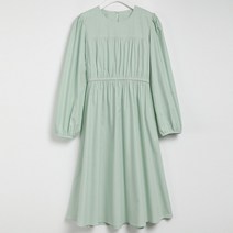 트위 테리나 셔링 코튼 롱 원피스 top0349