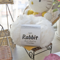 동방섬유 래빗 스토리 부드러운 뜨개실, 01 화이트