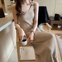 MA 심플 골지 나시 롱원피스