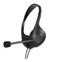 오디오테크니카 초경량 듀얼이어 USB 헤드셋, ATH-102USB, 블랙