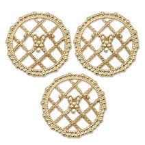 동대문단추왕 금속 단추 메디치 23mm, 골드, 3개