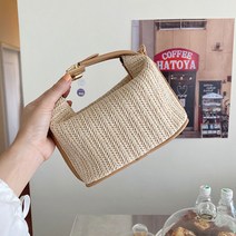 지퍼 라탄 데일리 숄더백 C_RD_408