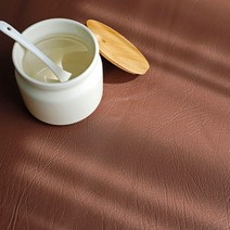천팜 웨스턴 가죽 레자 패브릭 원단 1마 1294, 브라운