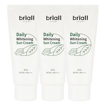 브리올옴므 남성용 데일리 화이트닝 선크림 SPF50+ PA++++, 20ml, 3개