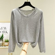 스타 캐주얼 물결 베이스 임부 긴팔 티셔츠