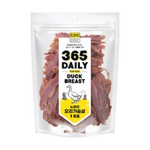 노마진 강아지 365 데일리 육포 1kg, 1개, 오리