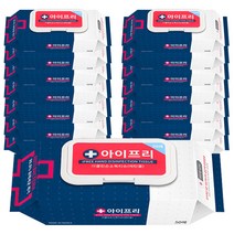 아이프리 더클린 에탄올 손소독티슈 캡형, 50매, 15개