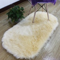 알럽홈 라운드 털복실 러그