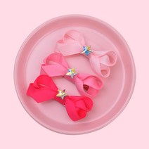 헤어보우 별리본 헤어핀 세트