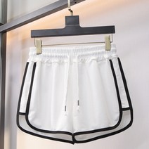 헨센 여성용 사계절 돌핀 3부 실내 트레이닝 블랙 라인 숏팬츠