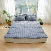 바자르 시원한 인견 여름 밴딩패드, 네이비