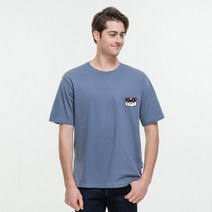 진마니아 불독선글라스 라운드 반팔 티셔츠 CS5T38