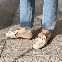 소보제화 여성용 클래식 골드체인 키높이 로퍼 1.5cm