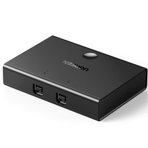 유그린 2대1 USB 2포트 스위치 선택기, 블랙