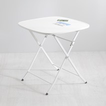 위드퍼니처 피파 야외 철재 간이 카페 사각 접이식 테이블 700mm, 화이트