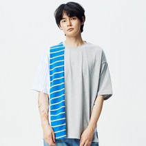 콰이어티스트 버티컬 믹스 티셔츠 21SS2T402
