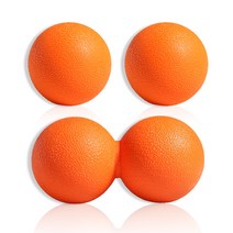 아이엠듀 마사지 싱글볼 2p + 땅콩 더블볼, 오렌지, 1세트