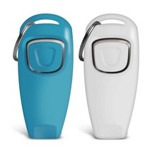 딩동펫 반려동물 베이직 호루라기 클리커 2종 세트, 블루, 화이트, 1세트