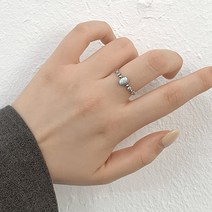 실비언니 여성용 925실버 오팔 탄생석 원석 반지