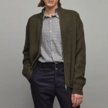 OFFICINE GENERALE MEN 남성용 이태리 메리노 울 집업가디건