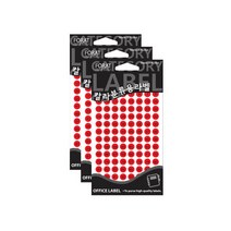 칼라분류용라벨 413, 적색, 3개