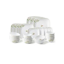 코렐 무화과 사각 6인 코리안 홈 식기 세트 30p, 혼합색상, 6종