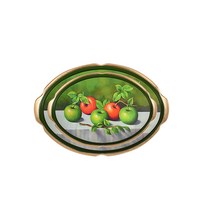 레벤호프 웨이브 타원 쟁반 2종 세트, 애플