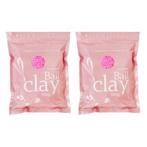 전문가용 볼클레이 500g, 2개, 형광핑크