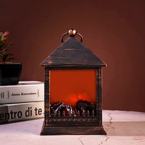 홈마인 불멍 벽난로 무드등, 골드 18