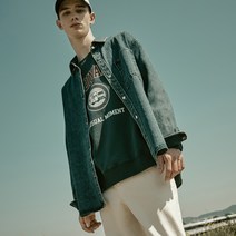 마인드브릿지 남성용 데님 아우터형 셔츠 MVWS6153